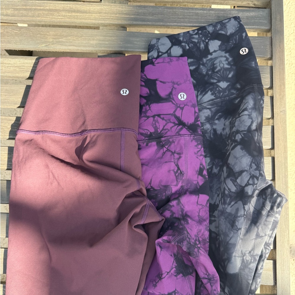 Lululemon 3 pairs of leggings